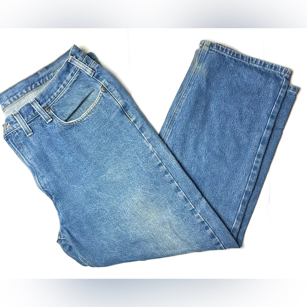 Carhartt Denim Jean SIZE 44 x 32 Men's Traditional Fit Blue B480 DVB Work Casual